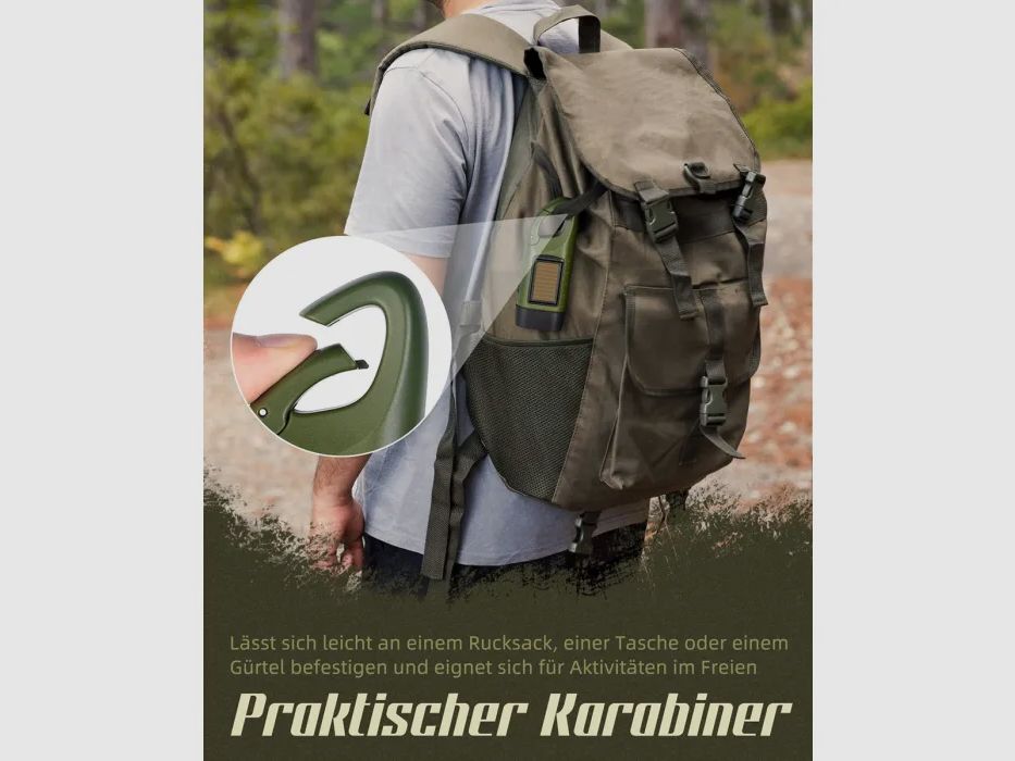 LED Taschenlampe "Twin Power Dynamo" in Grün