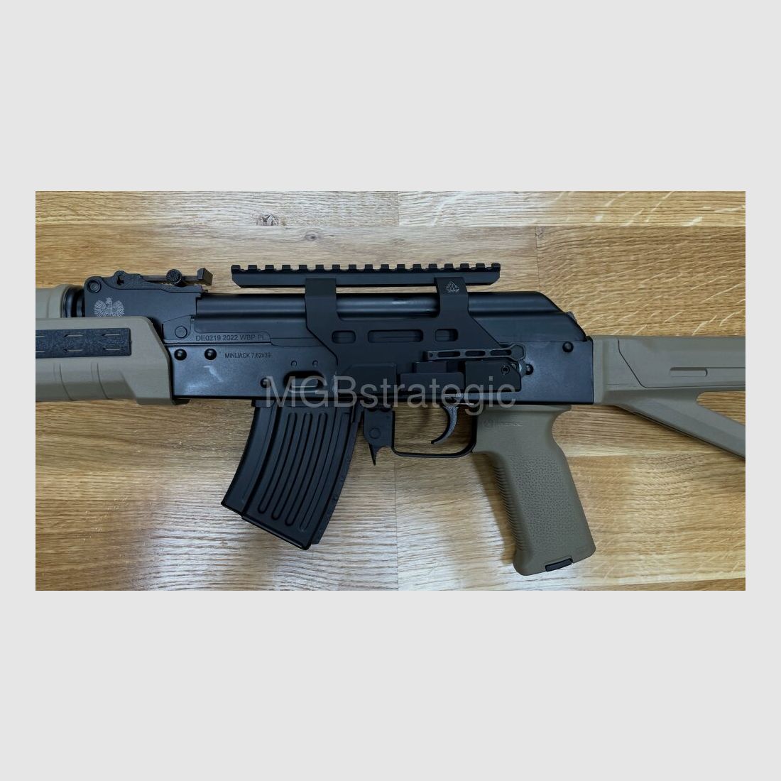 ¡Aprobado para deportes! WBP Mini Jack Sport - rifle semiautomático 7,62x39 con cañón de 25,9 cm - ¡con culata plegable! Calidad fabricada en Polonia - ¡Novedad! - Sistema AKM AK47 AK74 Mini Jack