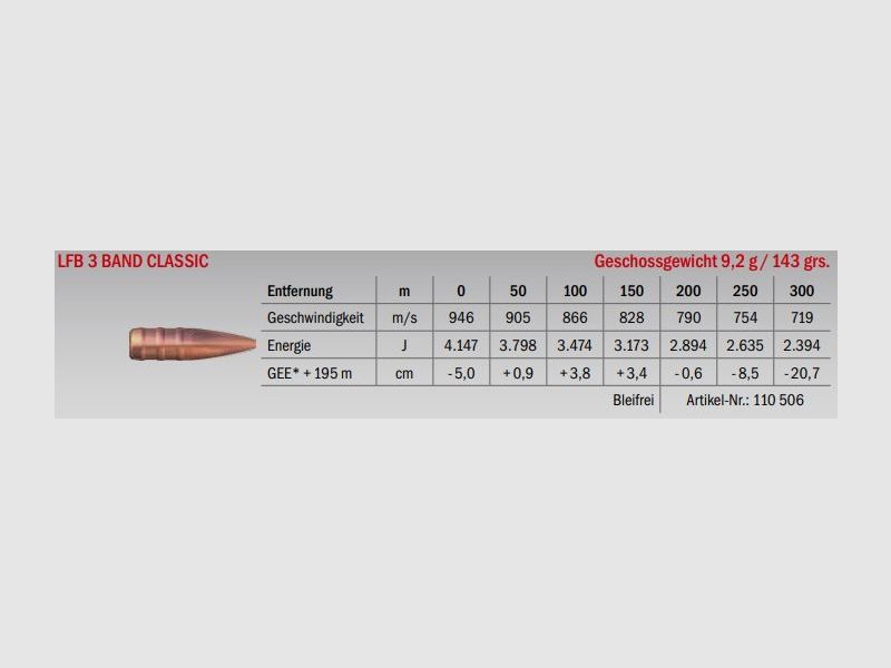 LFB 3 Band Classic .30 R Blaser 9.2g, image 2 of 2