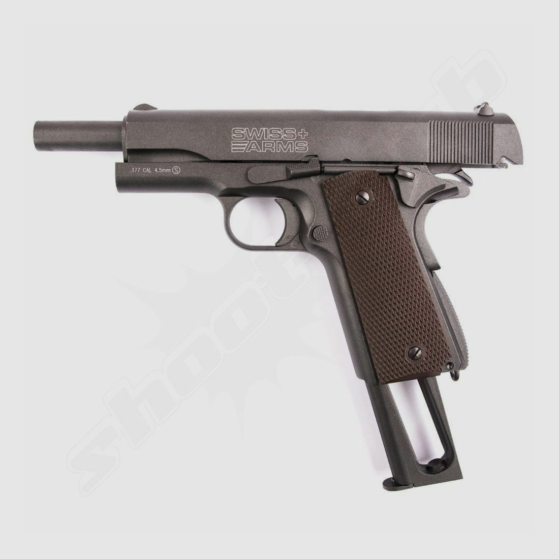 Swiss Arms	 P1911 - CO2 Pistole mit 4,5 mm Zielscheiben Set