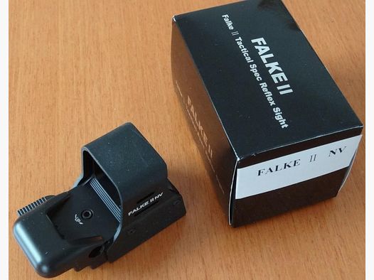 Falke Falke2-ottica a punto rosso resistente agli urti (adatta per la visione notturna)