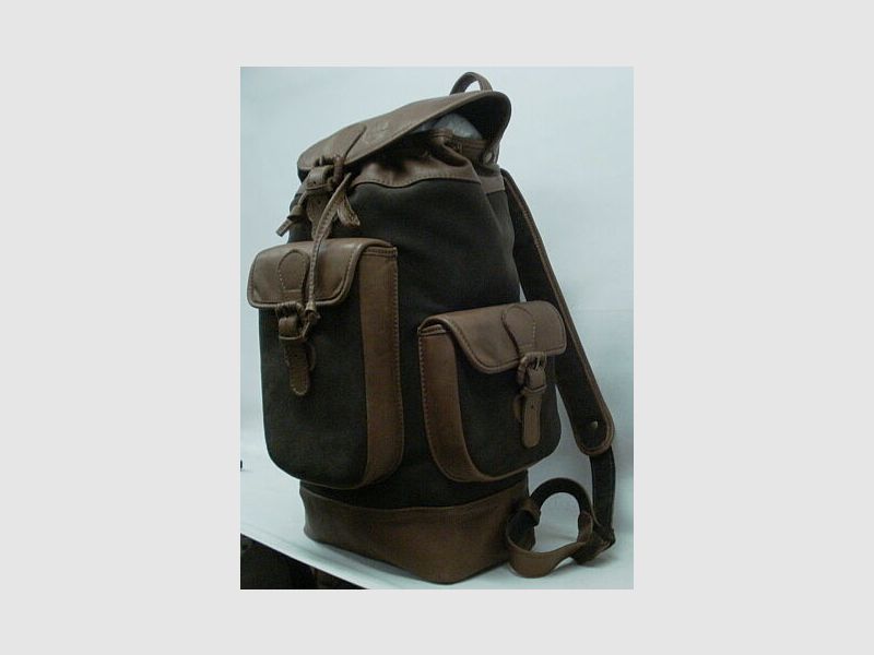 Zaino in Pelle Nobil Hunting da 35 Litri, 3 Tasche Esterne
