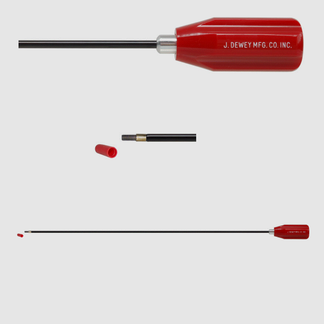 DEWEY Putzstock .22 (FINO A 6,5 MM) (INCL. PUNTA IN BRASS E ADATTATORE), 61cm
