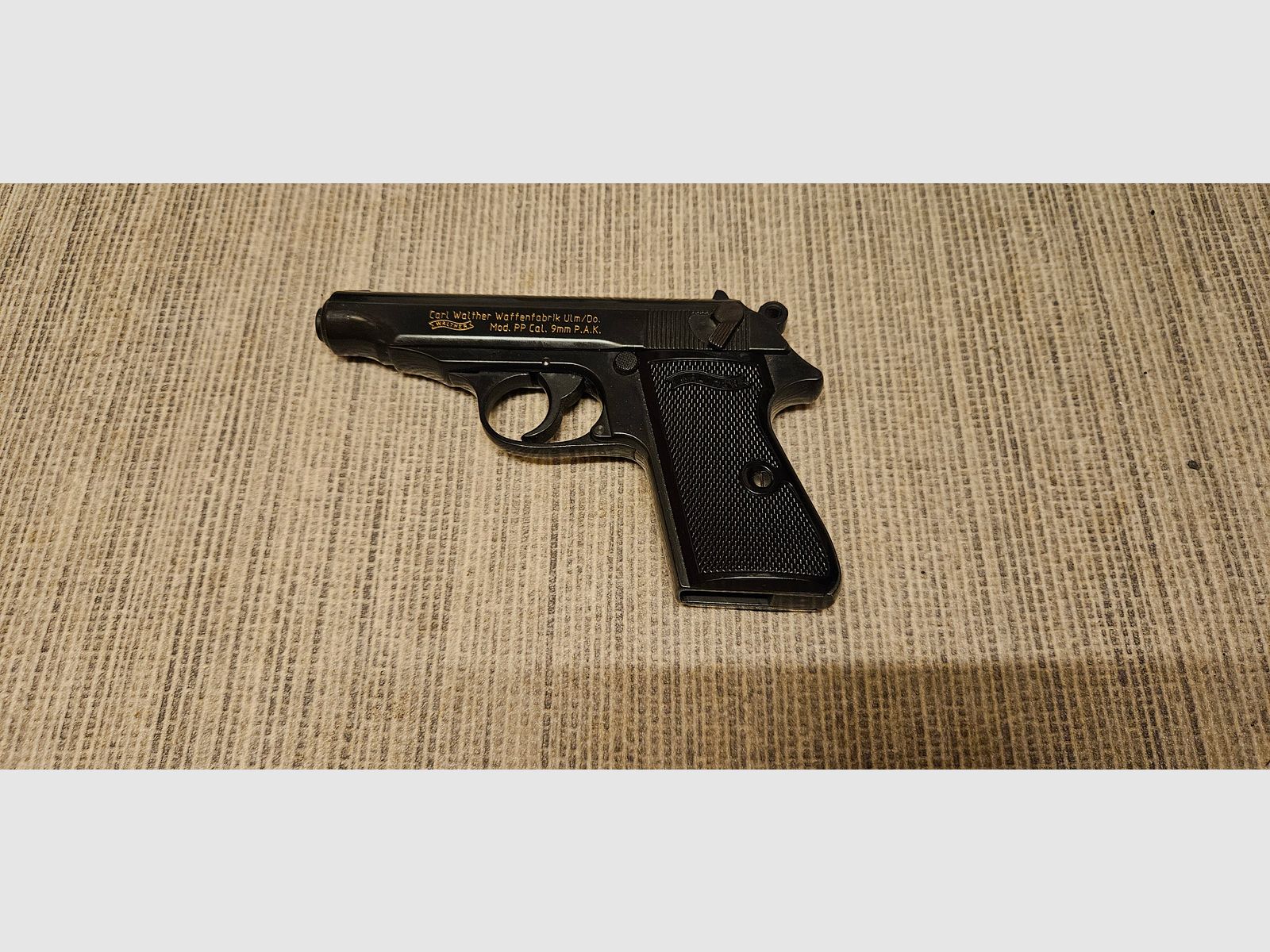 Walther PP- 9mm P.A.K. brüniert