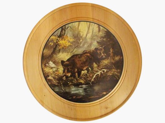 Ehrenscheibe aus Massivholz Ø 60 cm