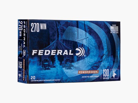 Federal Ammunition .270 Win. Power Shok Tlm 8.4g/130grs.