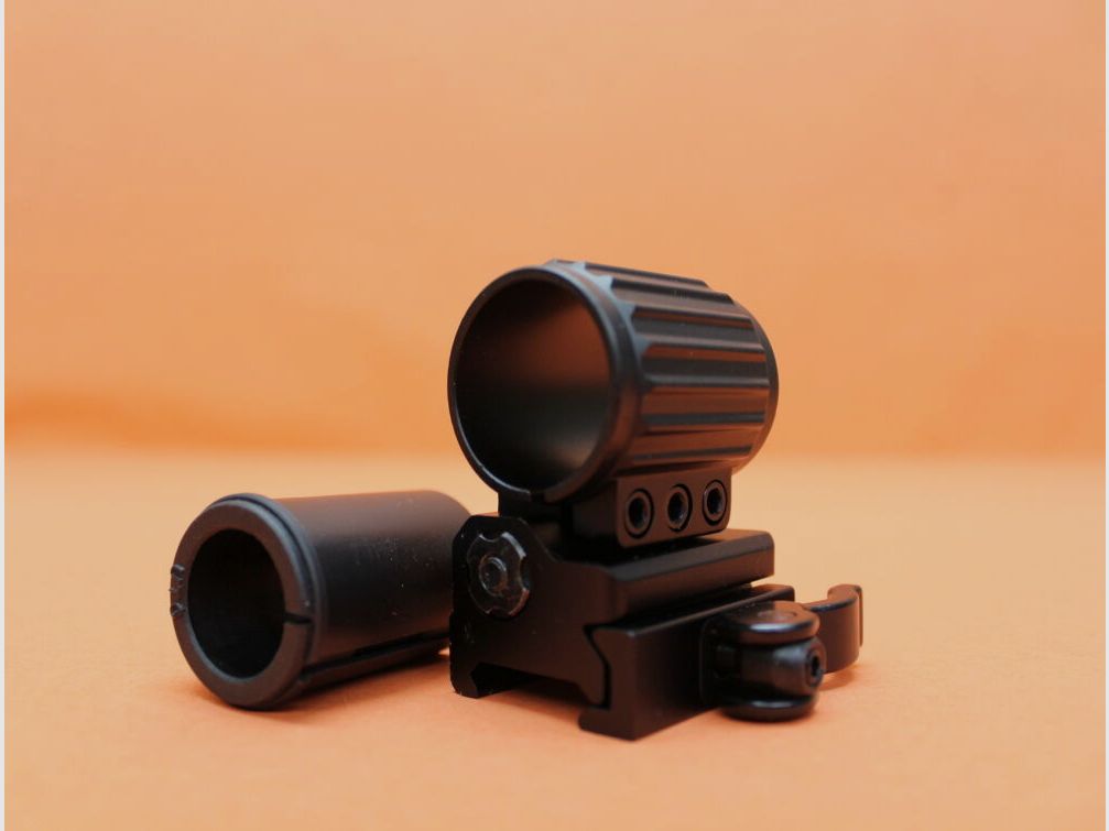 UTG - Leapers UTG QD Flip-To-Side anello di montaggio 27mm (RG-FL27QS) per profilo Picatinny BH=22mm/37mm+spacer per 27mm/1
