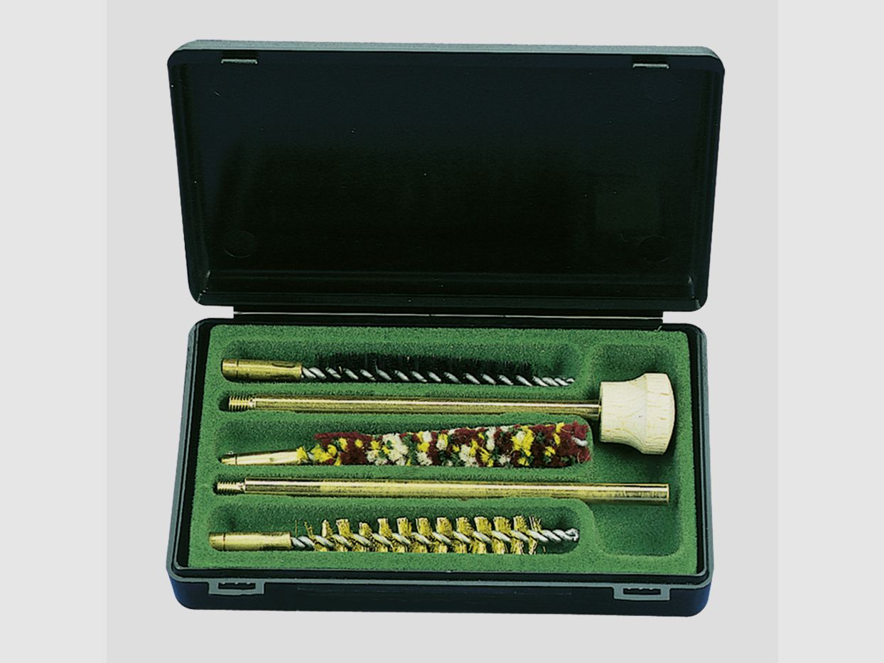 Fritzmann 33621-04 Set di attrezzi per la pulizia 4 pezzi per armi corte calibro 9mm .38/ 357