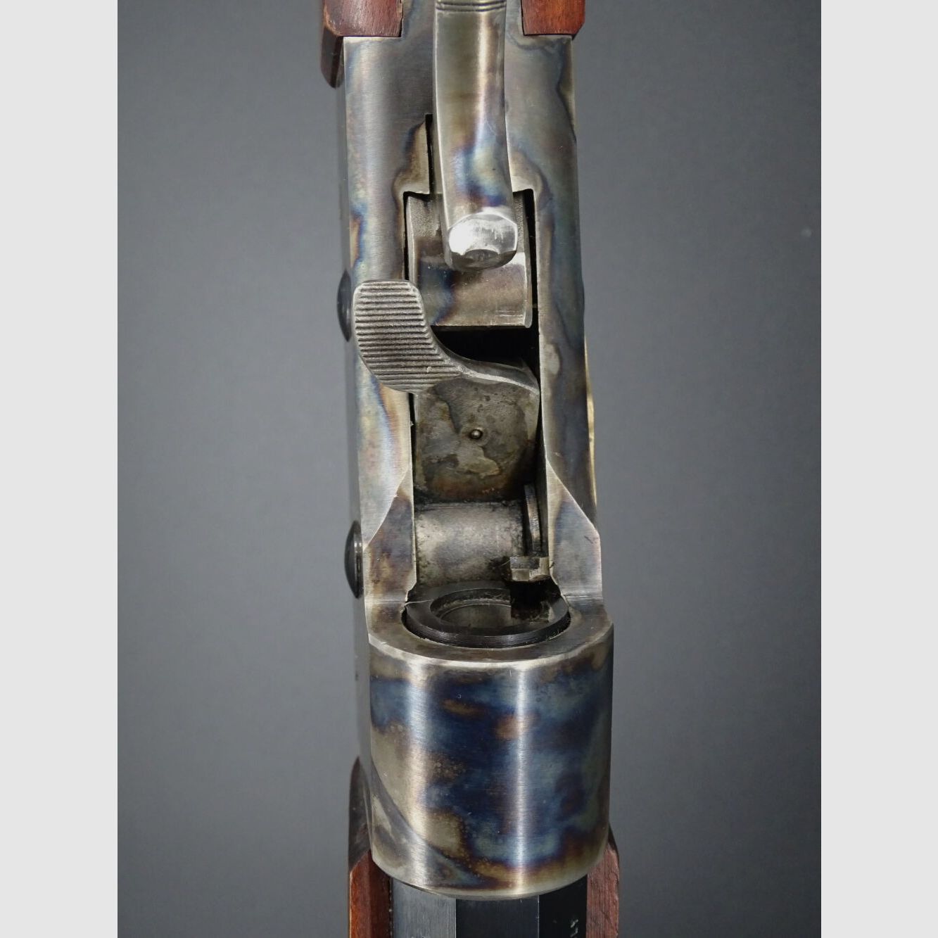 Pedersoli Rolling Block cañón octogonal de 28 mm calibre .45-70 Rolling Block con diopter