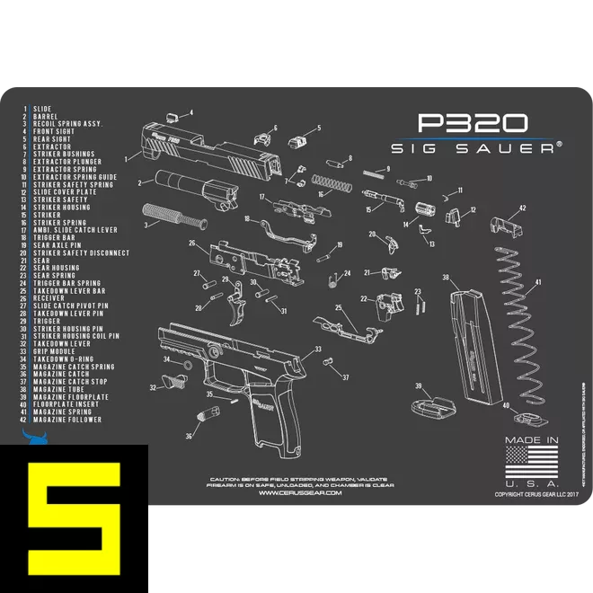 Cerus Gear Reinigungsmatte Sig Sauer P320