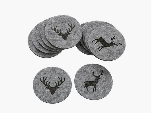 LivingActive Tjark posavasos juego de 6 piezas gris claro
