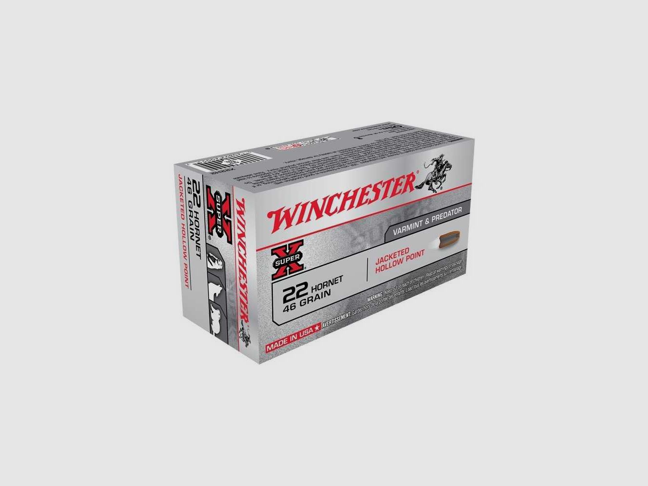 Winchester .22 Hornet Hollow Point 46 gr, Bild 1 von 2