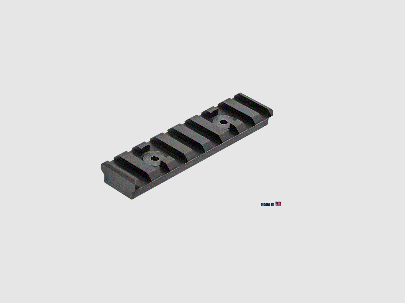 UTG PRO M-LOK® 8-Sleuven Picatinny Rail Sectie, Zwart
