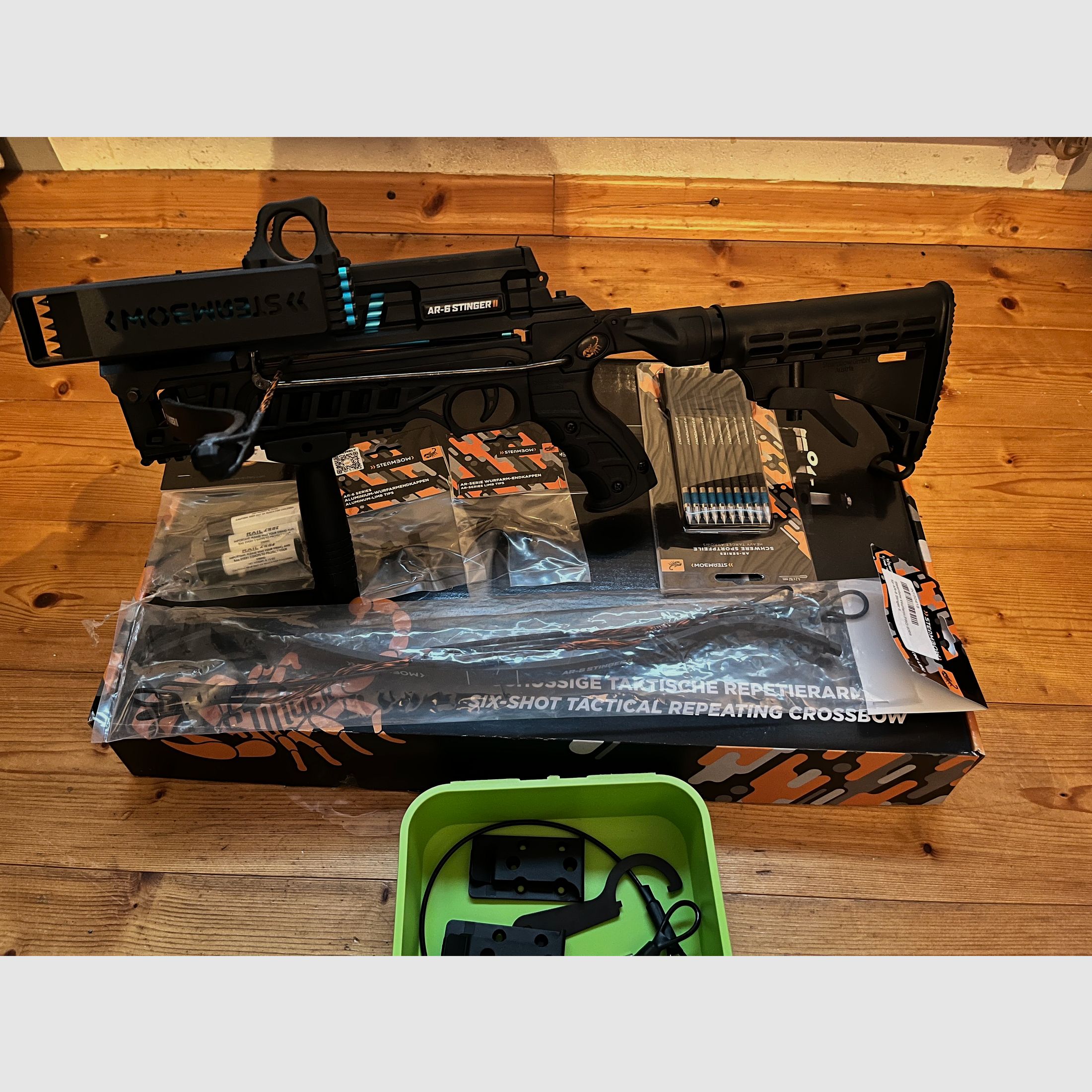 Steambow AR Stinger 2 Tactical Repetierarmbrust inkl. Zubehör