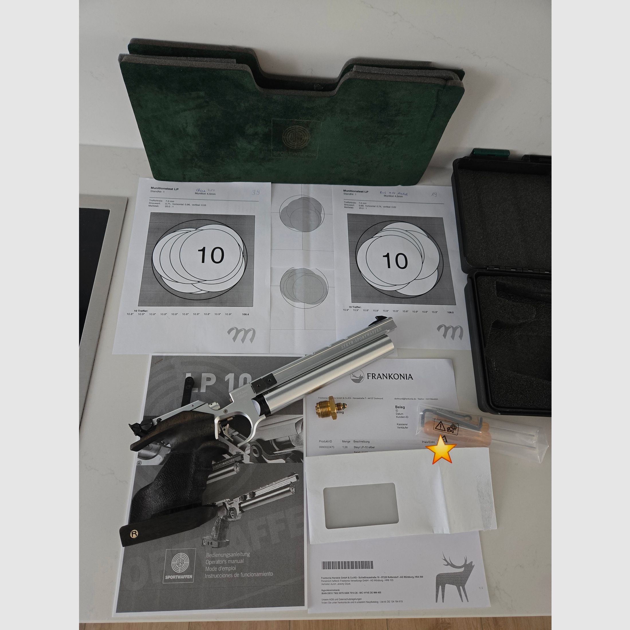 Steyr LP 10 with Rink grip