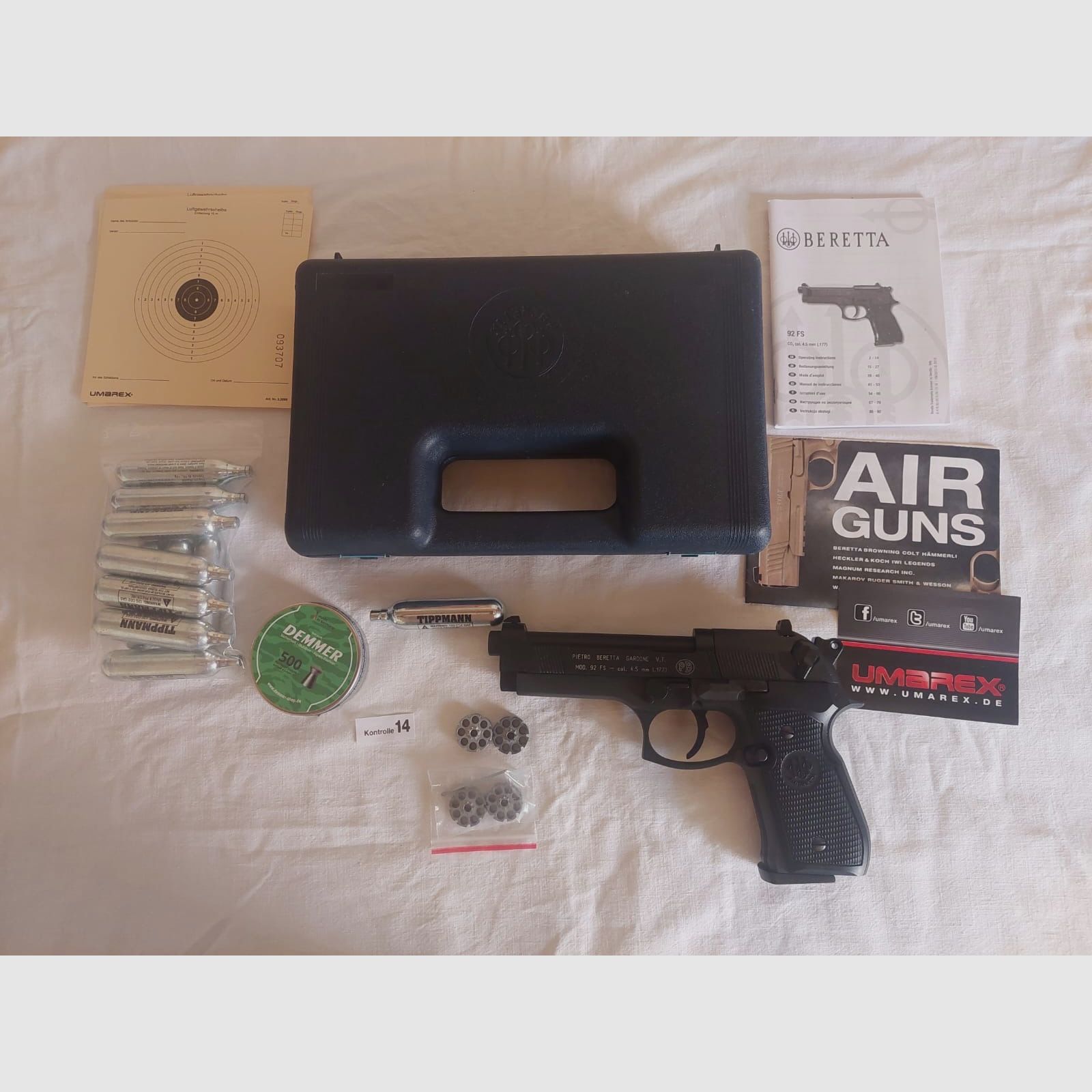 Beretta M92 FS zwart CO2 4,5mm