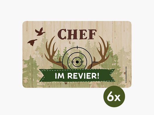 Frühstücksbrettchen ''Chef im Revier''