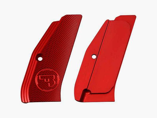 Griffschalen Alu red SP01 lang ohne Jetfunnel