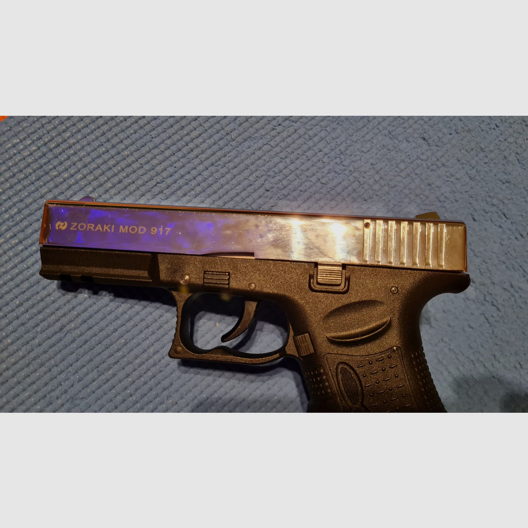 Zoraki 917 Chrome, 9mm P.A.K PTB 1023