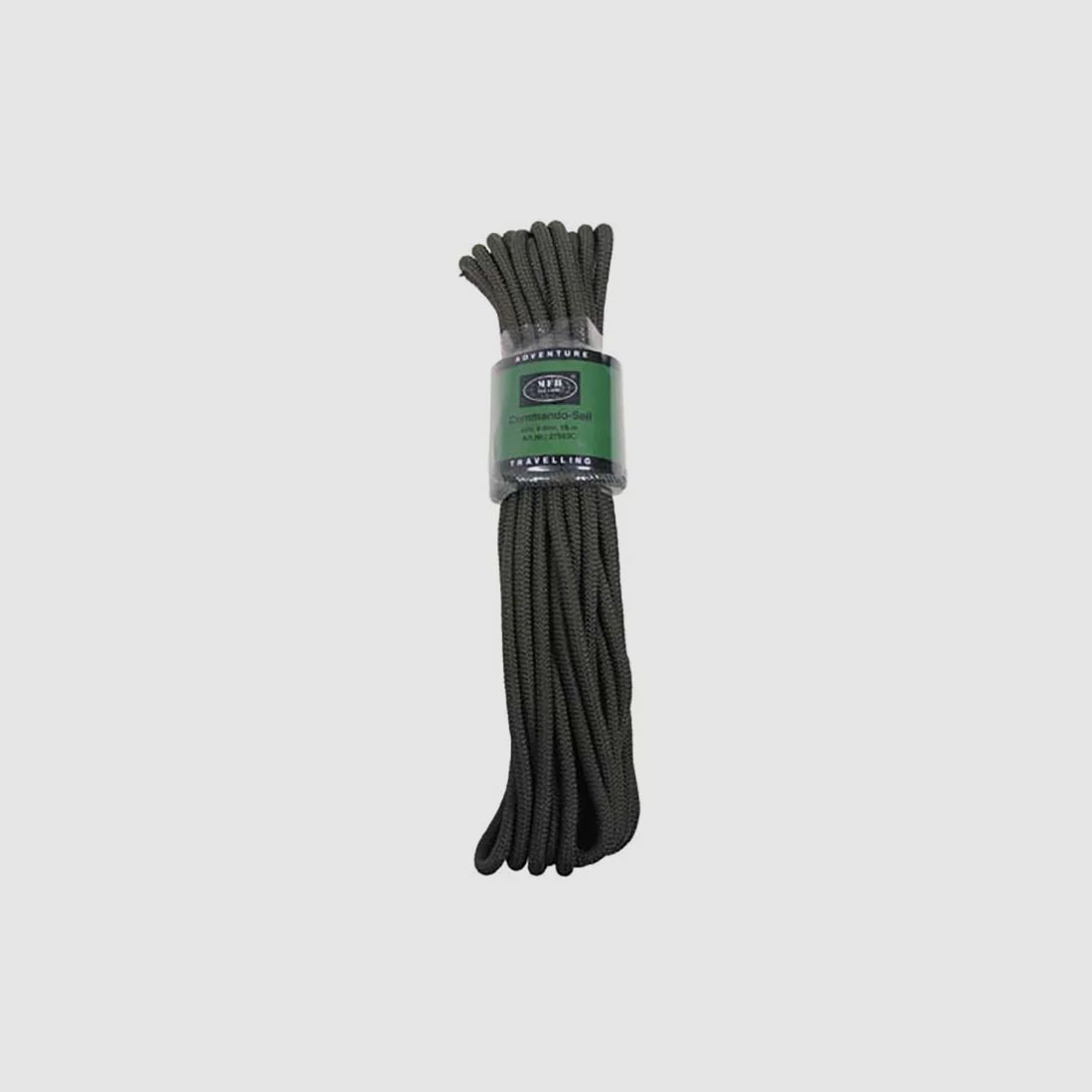 Corde, olive, 9 mm, 15 mètres Matériau : Polypropylène 0,60€/m *** Attention : Pas une corde d'escalade ! ***