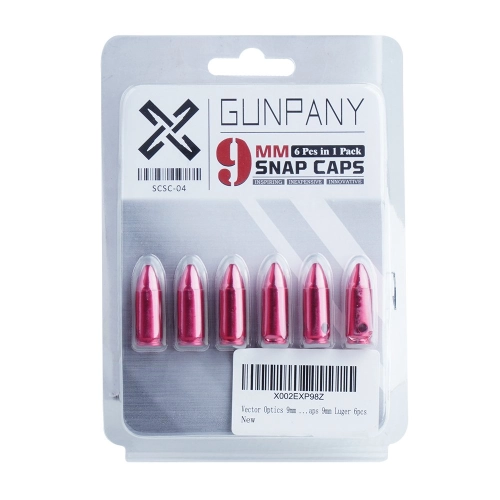 GunPany – Aluminum snap caps – 9x19 mm – 6 pcs. – SCSC-04P