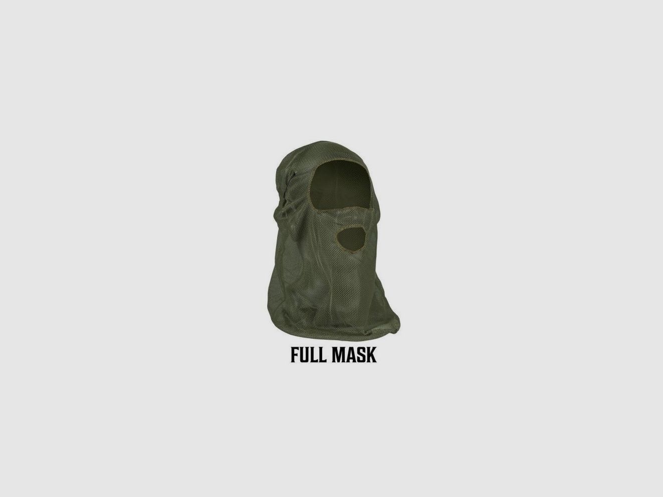 Mesh-Maske mit Mundloch Camo OD Green