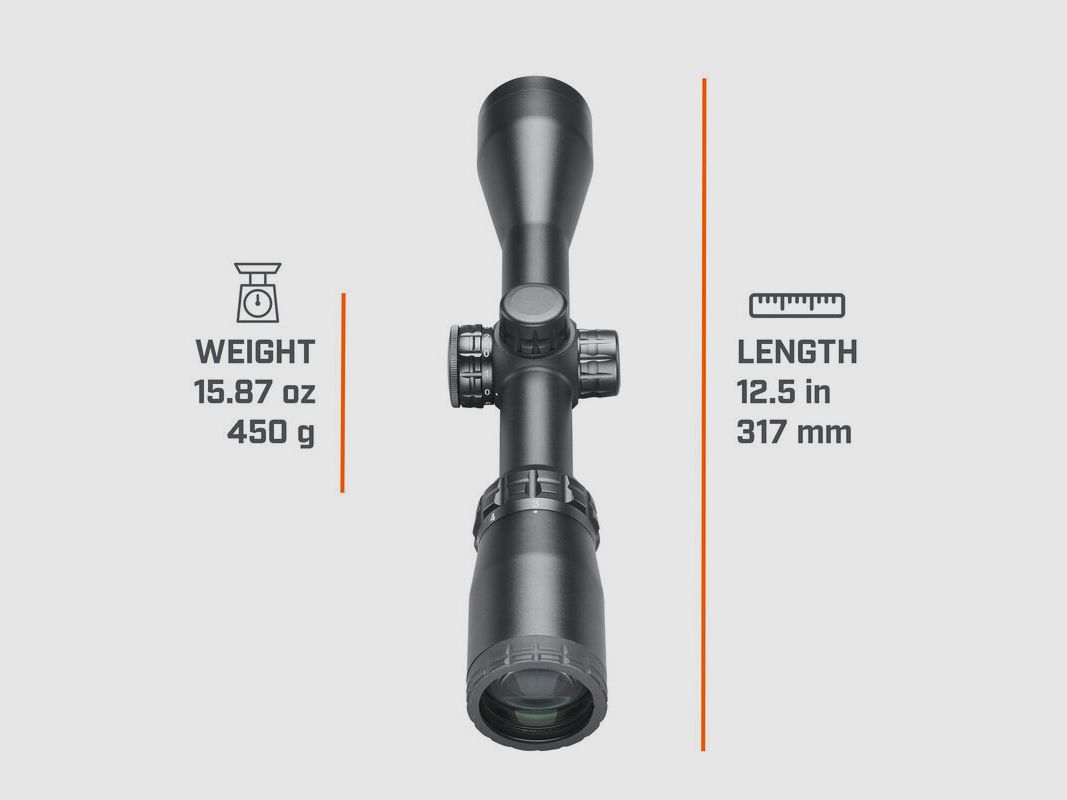 Bushnell richtkijker Rimfire 3-9x40 verlichte kruis Dropzone 22 SFP 25,4mm