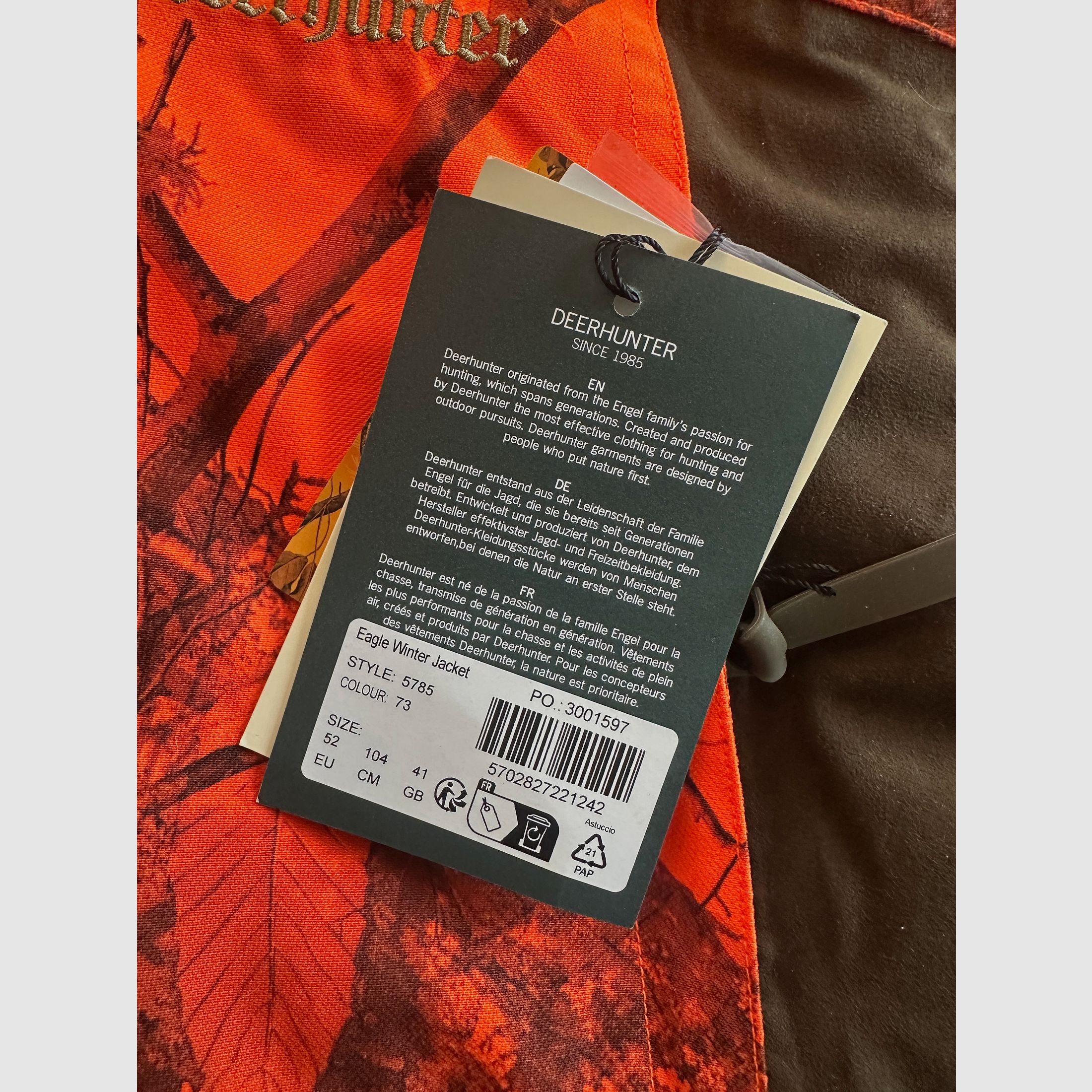 Deerhunter Eagle Winterjacke (Herren) // Gr. 52 