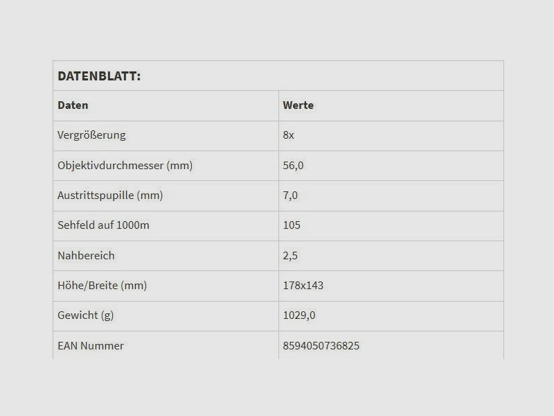 Meopta Fernglas MeoPro HD Plus 8x56