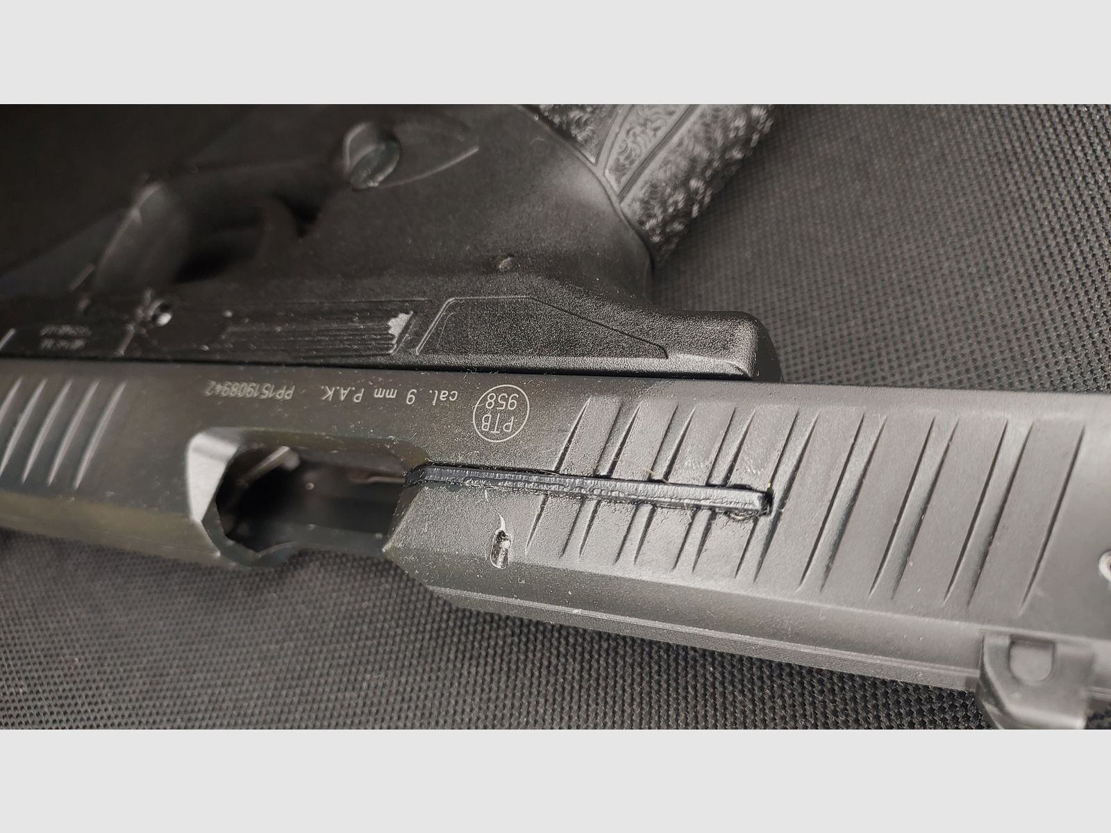 Walther PPQ M2 Navy Kit Schreckschuss Pistole 9mm P.A.K. schwarz (PTB 958) - mit Schalldämpfer