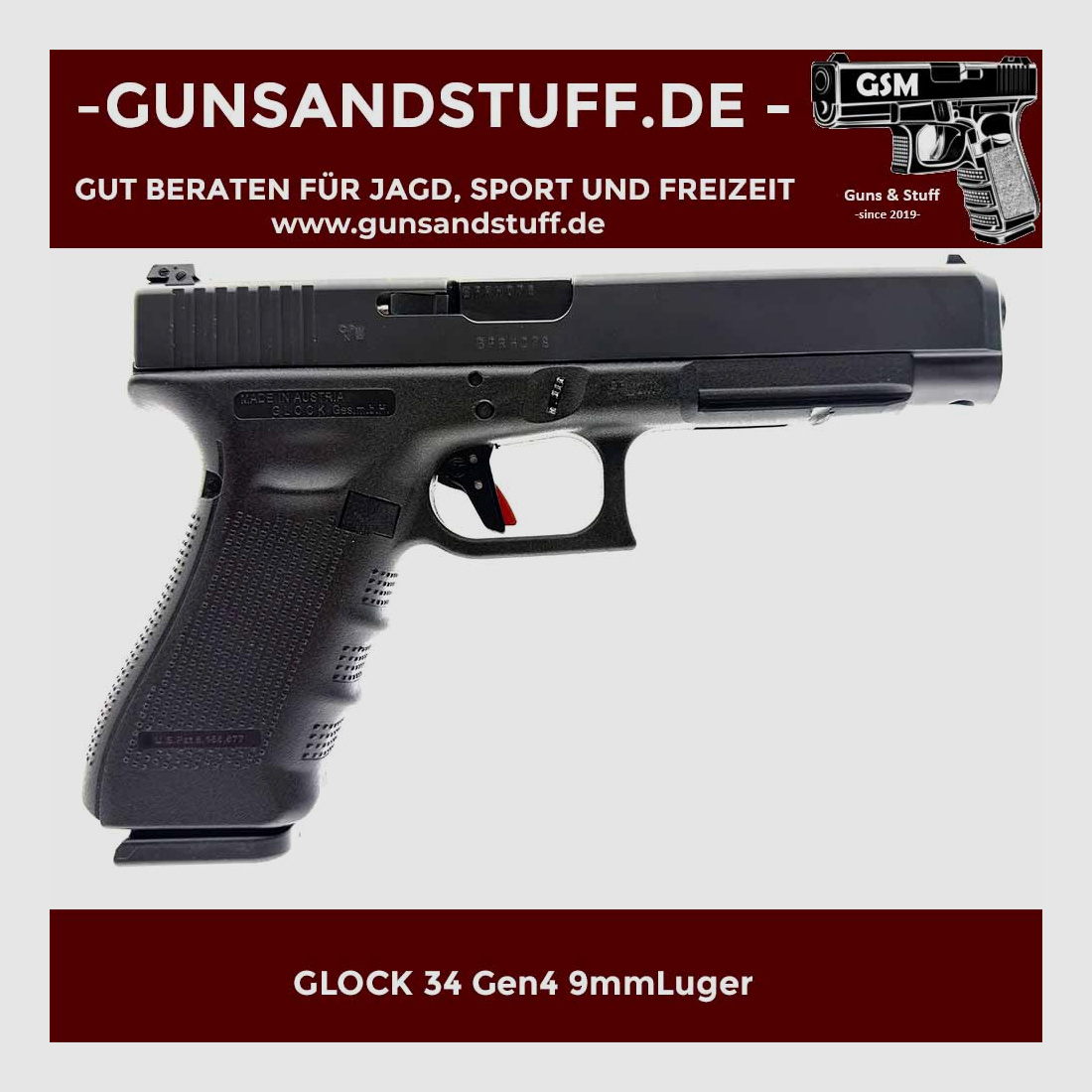 GLOCK 34 Gen4 9mmLuger incl. Timney Match Trigger en Glock Jet Funnel