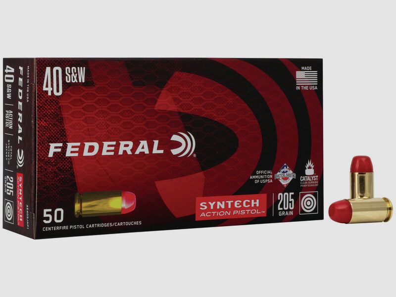 Federal Syntech Action Pistol .40 S&W 210GR SJFN 50 Patronen