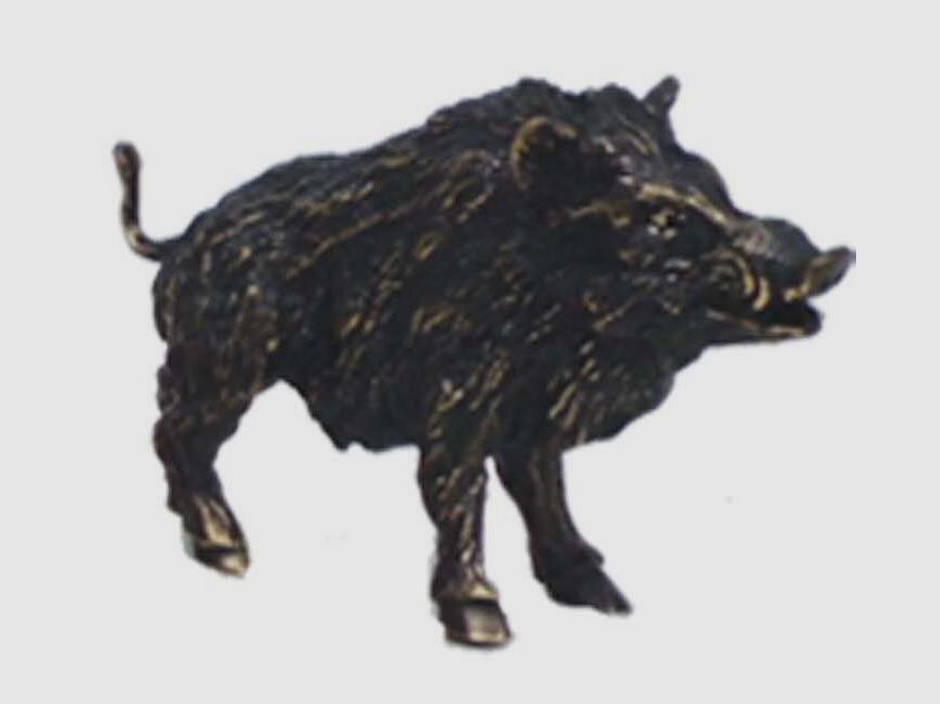 Lovergreen accessories motif bronze patinated boar (tin) E