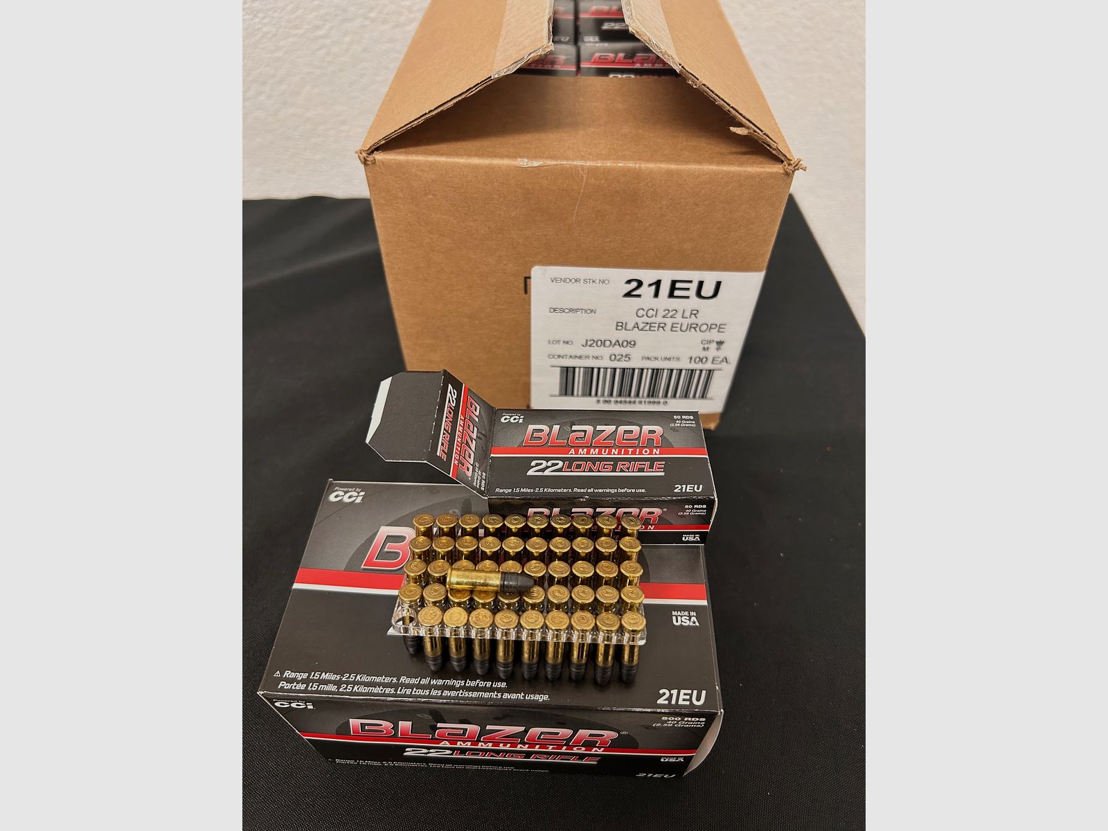 CCI Blazer .22 LR HV 40grs munizione calibro piccolo