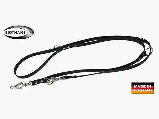 AKAH Police Leash with BioThane Collar Orange