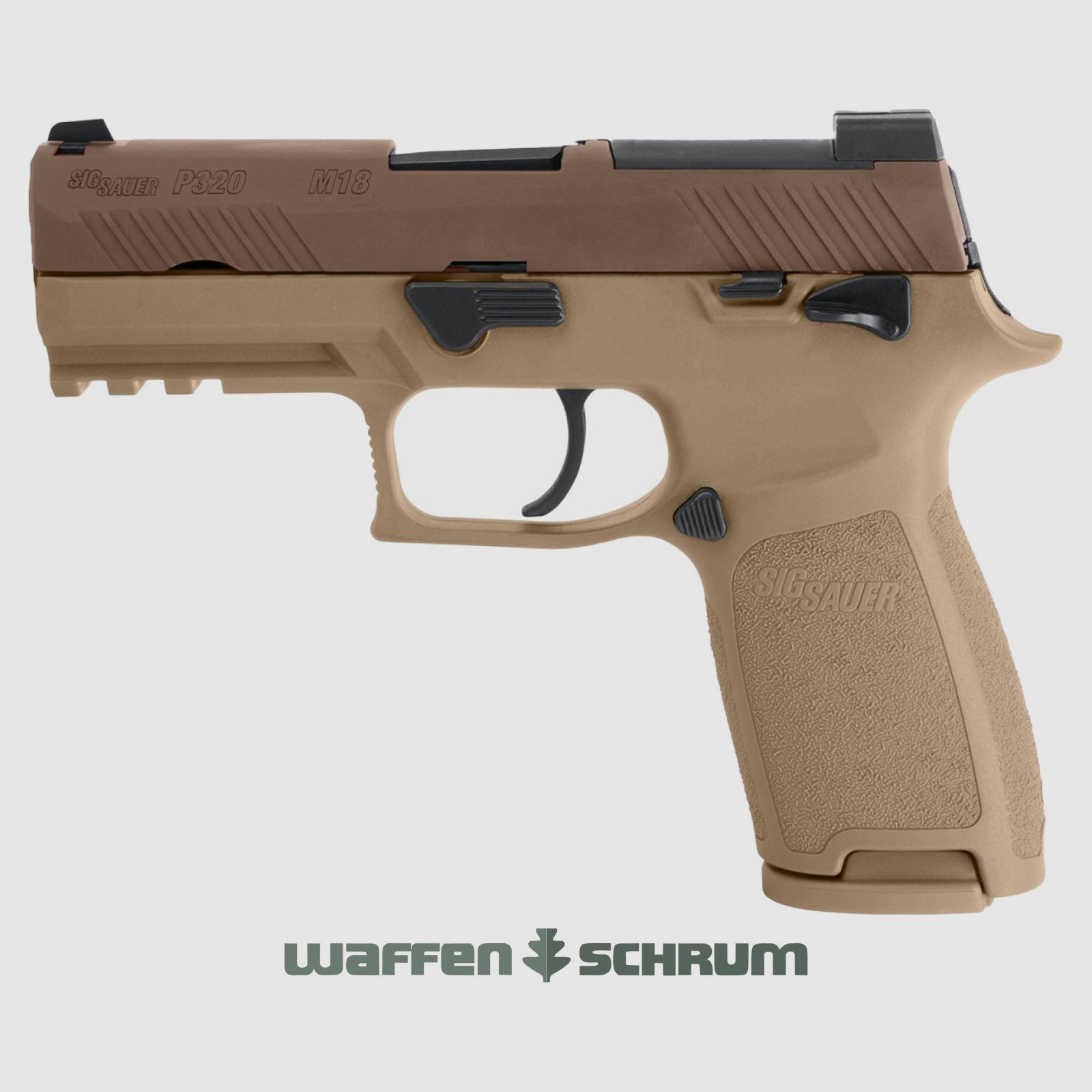 SIG-Sauer P320 M18 Coyote powłoka PVD
