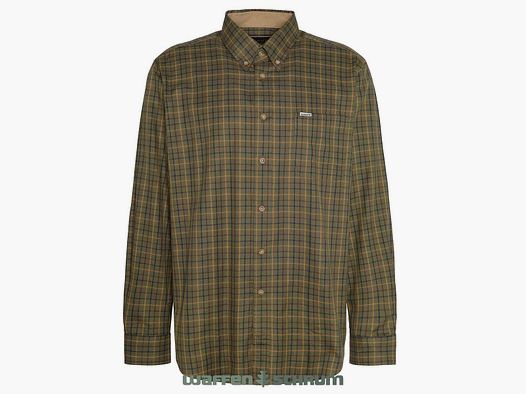 Barbour Shirt Sporting Tattersall Mid olijf
