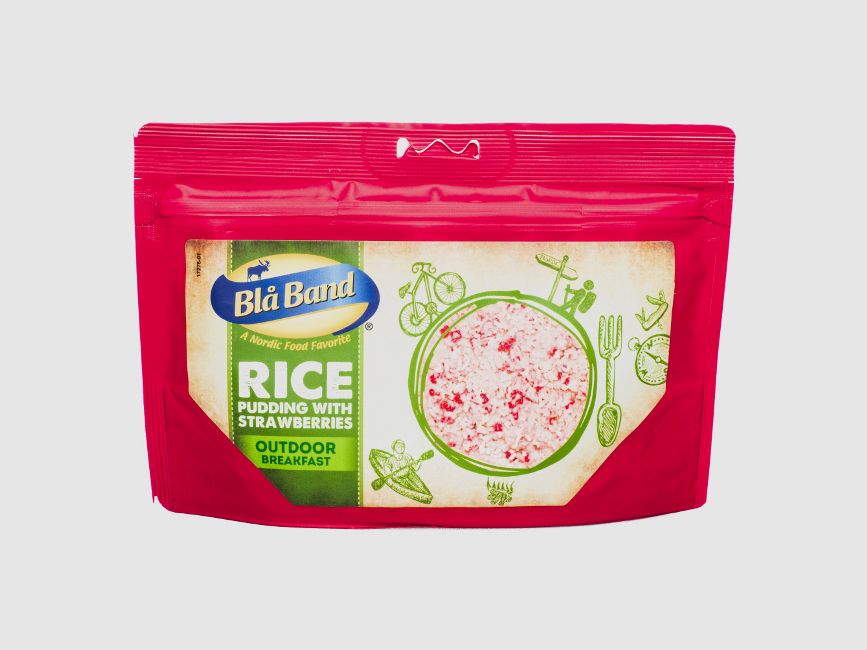 Blå Band Breakfast Milchreis mit Erdbeeren