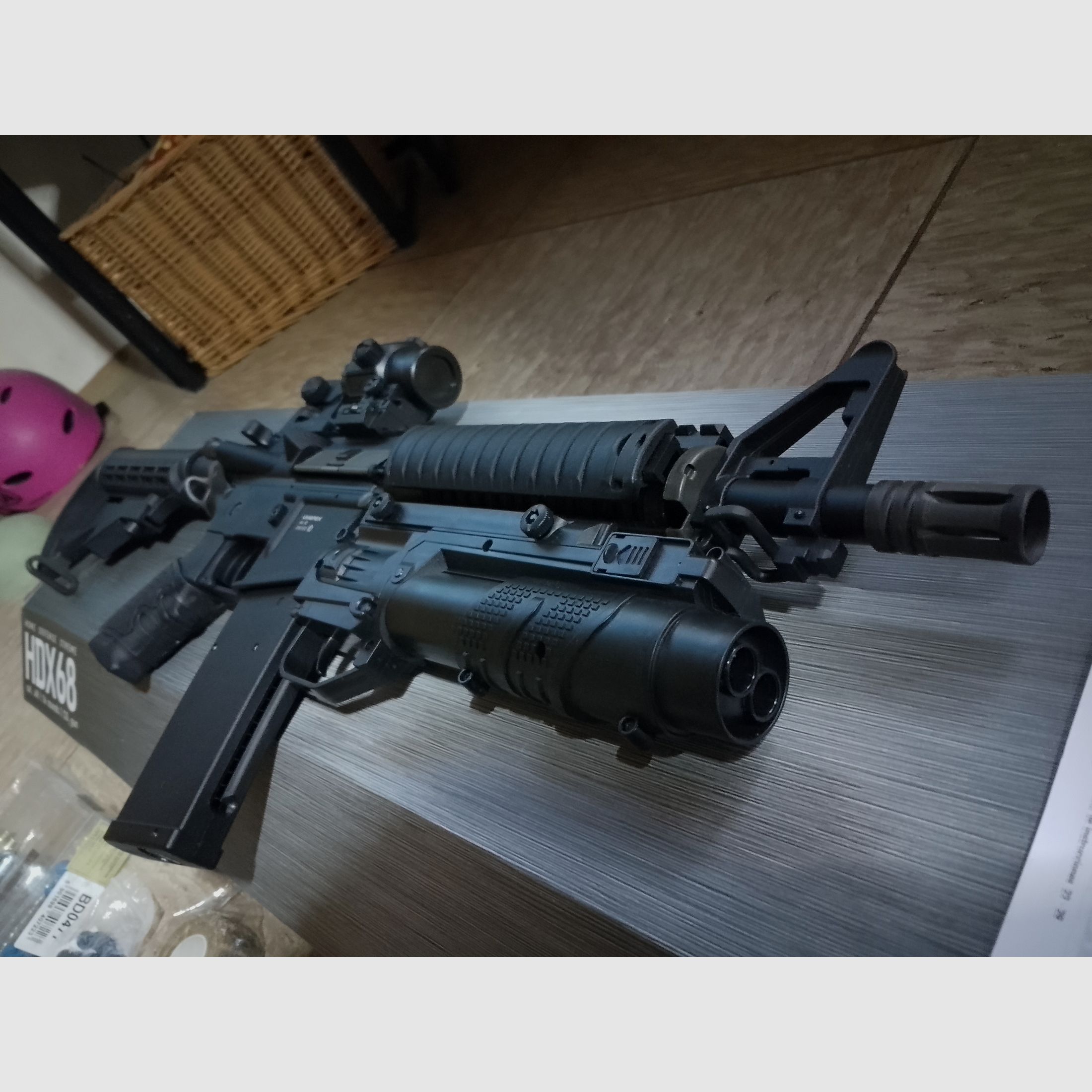 T4E t4m RIS co2 air rifle Ram Home Defense assault rifle as new cal .43 paintball marker