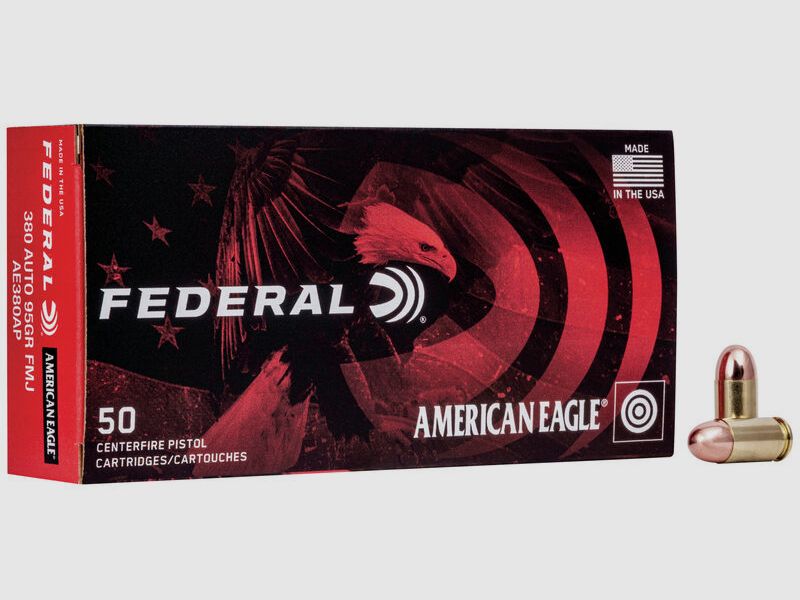 Federal American Eagle .380 ACP 95GR FMJ 50 nabojów