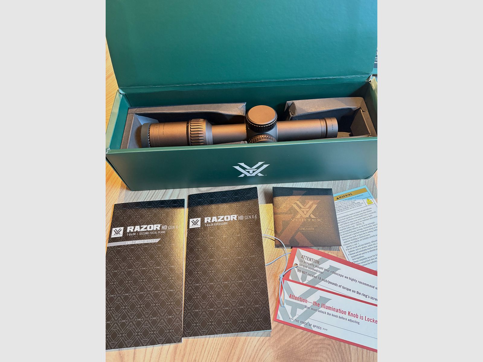 Vortex Razor HD Gen II-E 1-6×24 VMR-2