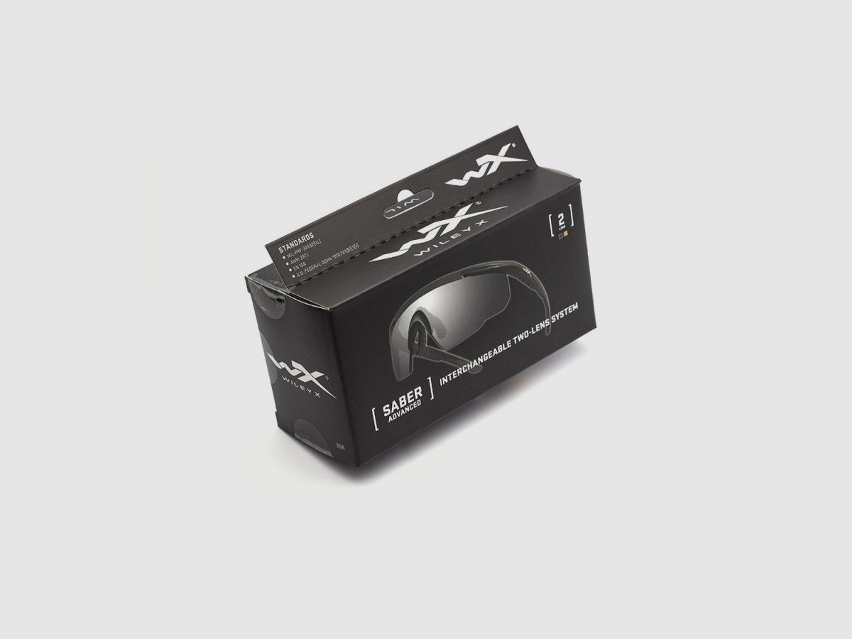 Wiley X Saber Advanced Schutzbrille - Graue & Hellrostfarbene Scheiben, Bild 2 von 3