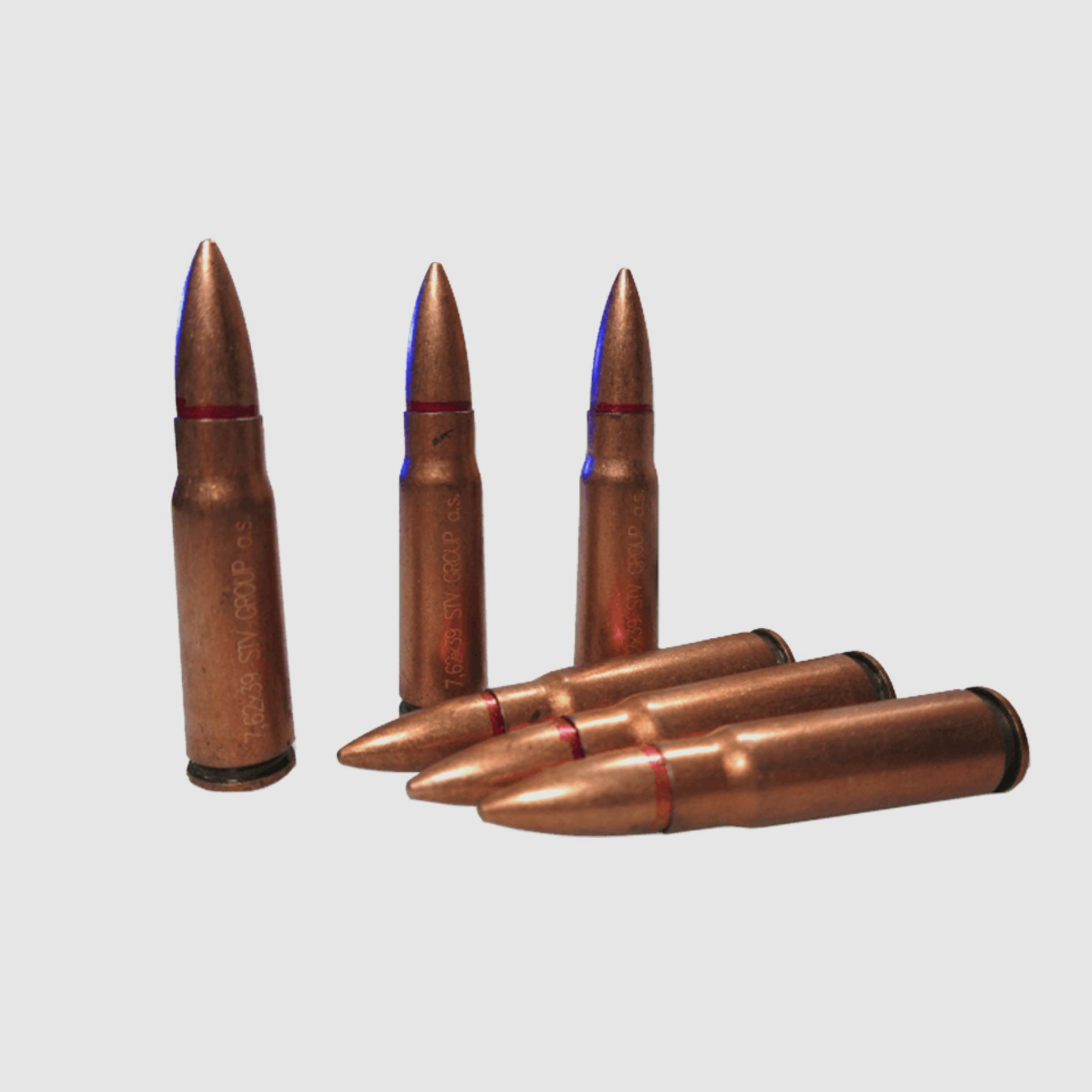 STV PRC Surplus 7,62x39 VM 8,0g Weicheisen Stahlhülse 1000 Stück