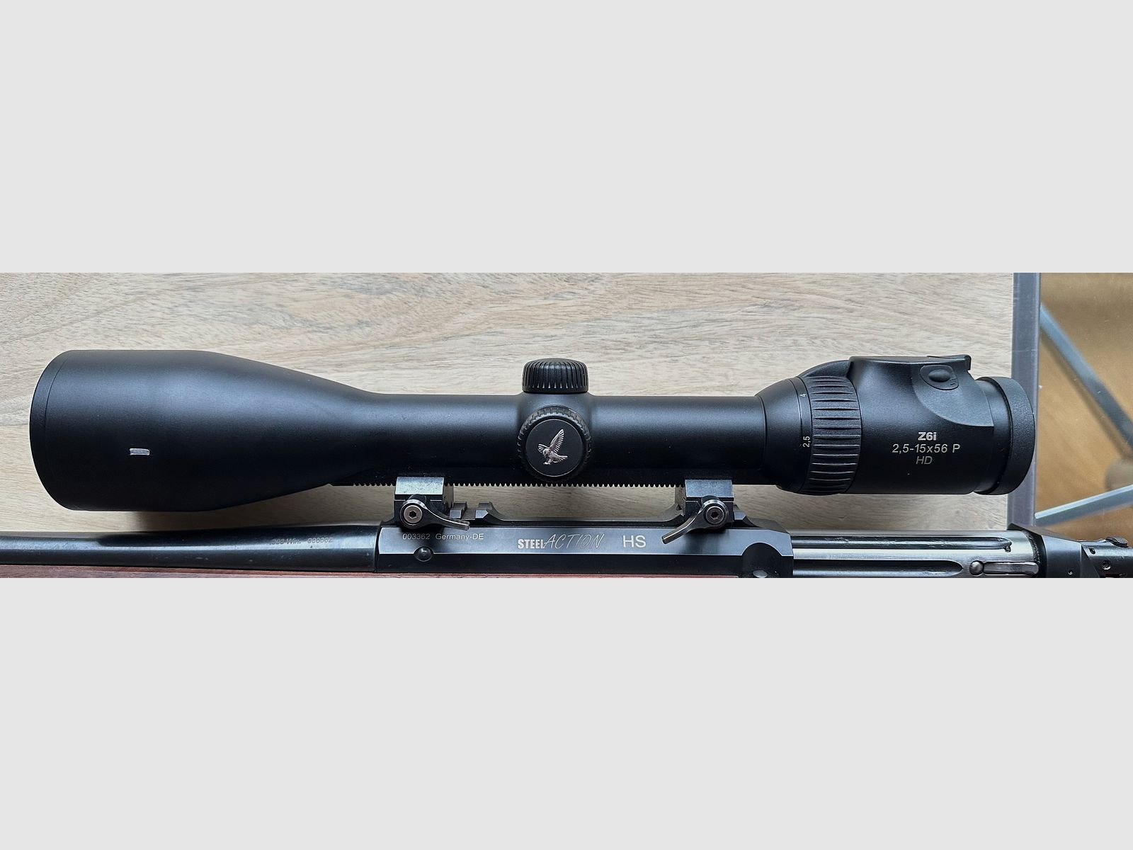 Swarovski Z6i 2.5-15 x 56 with rail