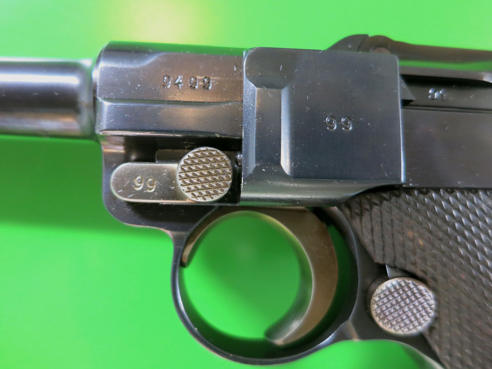 Mauser Oberndorf S/42 1936, Pistole 08 P08, 9 mm Luger, nummerngleich + perfekt!     #11, Bild 3 von 13