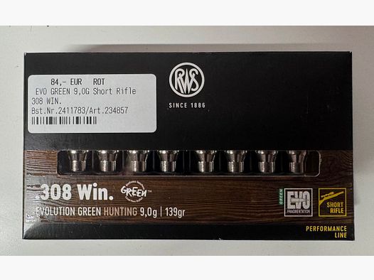 .308 Win RWS Evolution Green Hunting Short Rifle