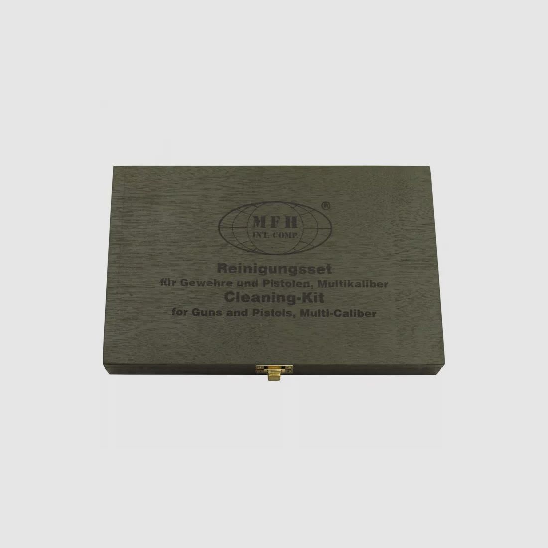 Weapon cleaning set, multi-caliber, 24 pcs. + wooden box