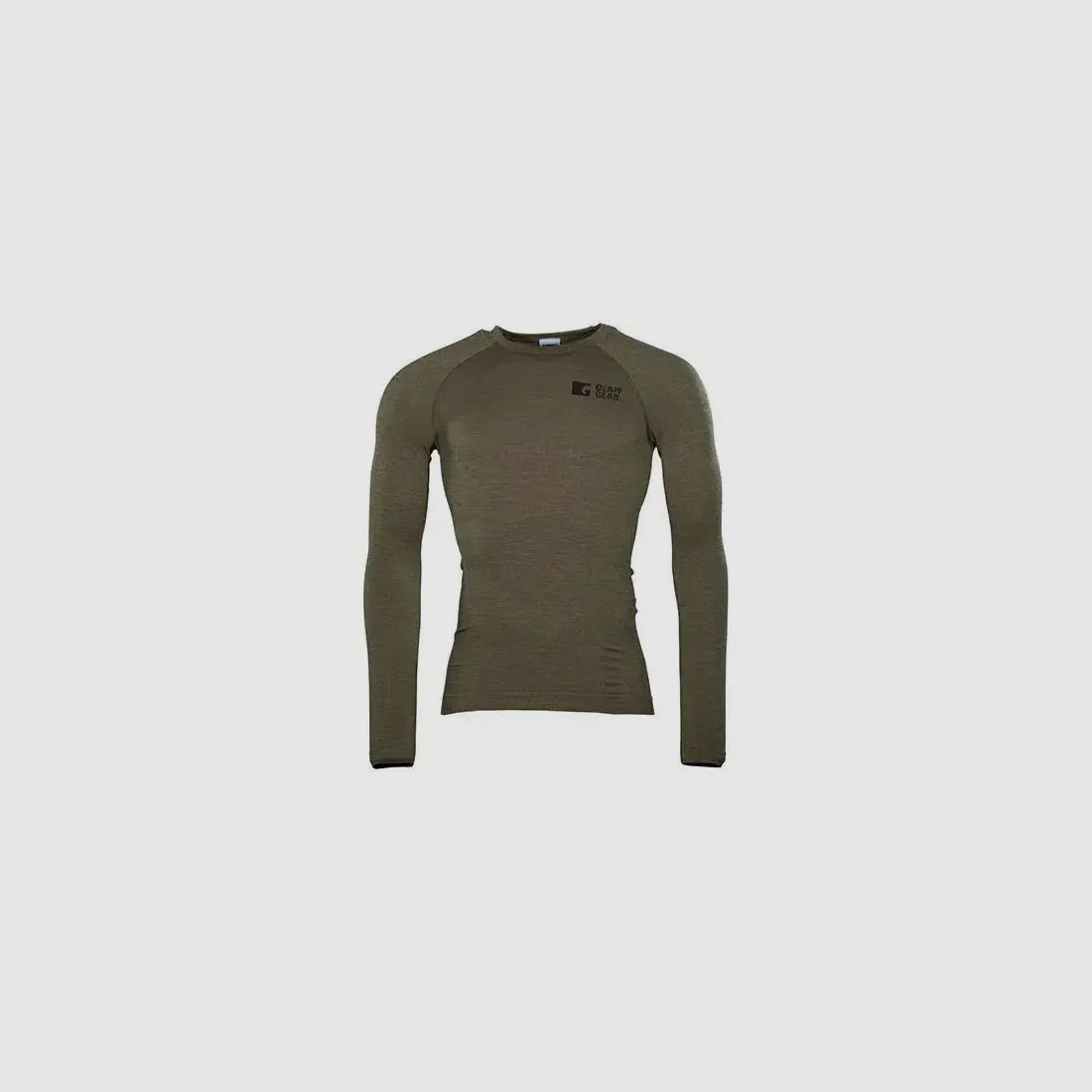 Clawgear Clawgear Longsleeve Merino Seamless stonegrey olive - S Hombres