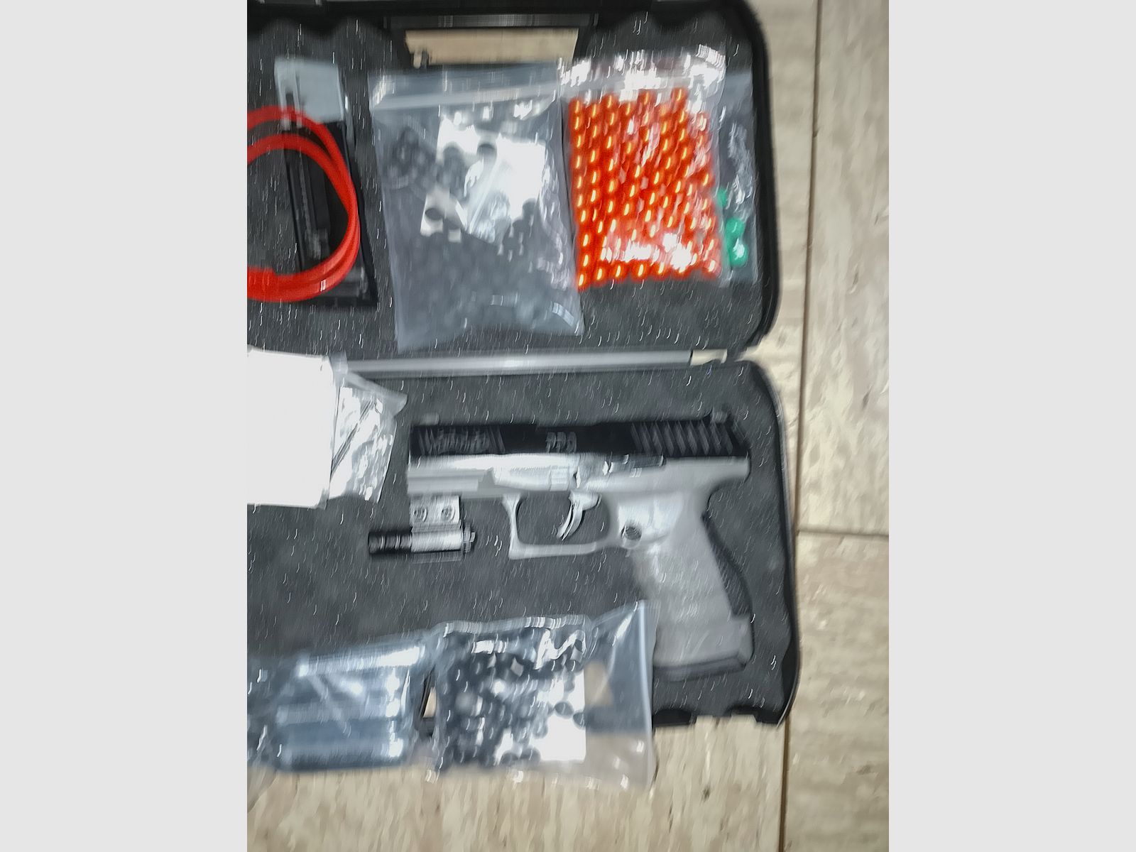 RAM Walther PPQ  .43 m2 Tungsten Gray 2 Magazine Laser CO2 Rubberballs Fastballs Paintballs usw