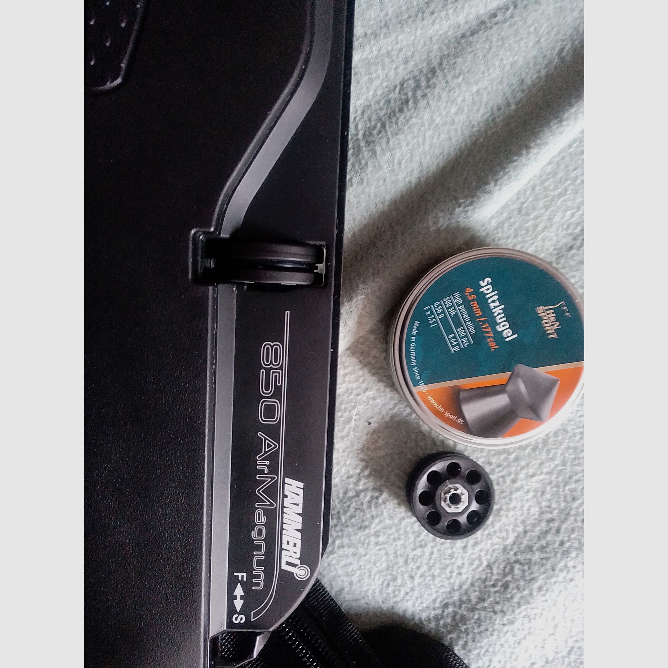 Airmagnum Hämmerli 4,5 mm CO2 Gewehr Adapter 12 Gramm 88 Gramm  Luftgewehr Magazin Diabolo Exportventil
